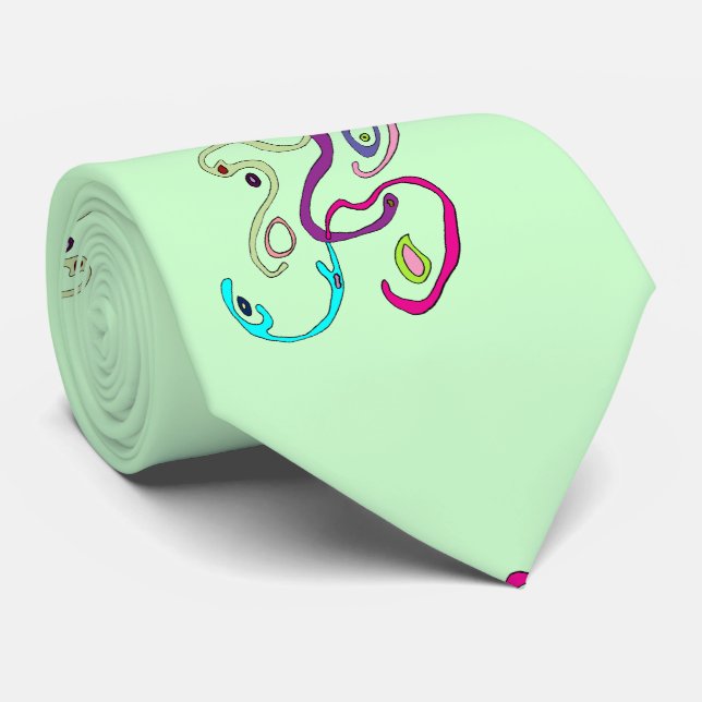 Gravata Madame Butterfly, Ilustração Gráfica (Rolled)