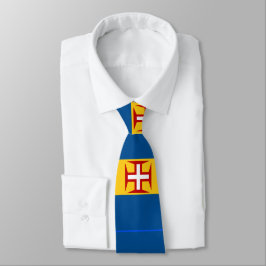 Gravata Madeira Bandeira Personalizada Masculina