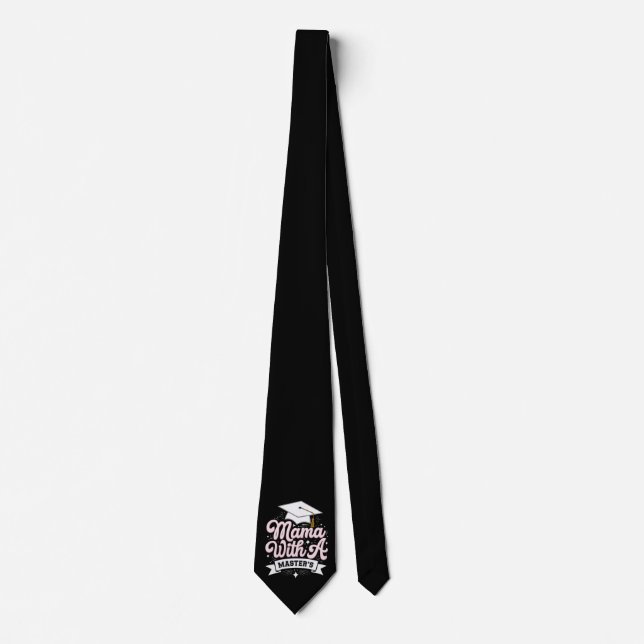 Gravata Mãe Com Mestrado Diplomada Mãe De Formatura (Frente)