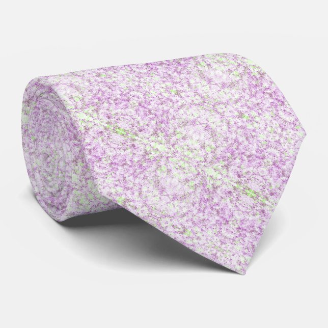 Gravata Magenta And Pistachio Green Splatter Abstract Art (Rolled)