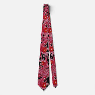 Gravata MAGIC BERRIES Fantasy Black Red Pink Negra