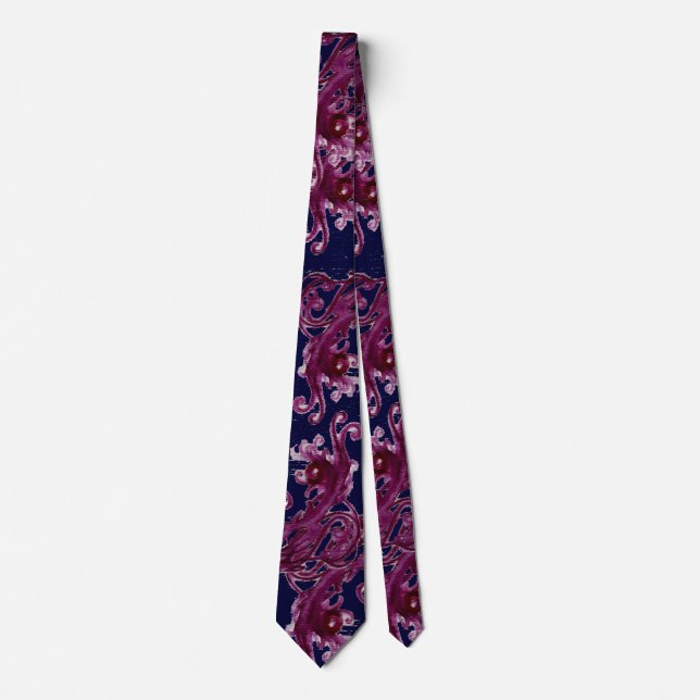 Gravata MAGIC BERRIES Fantasy Red Pink Blue Floral Swiring (Frente)