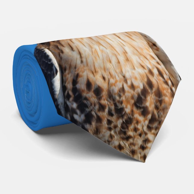 Gravata Magnífico Falcão de Altura Vermelha no Sol (Rolled)