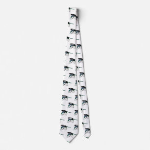 Gravata Magpie, Pássaro, Natureza, Vida Selvagem, Aquarela