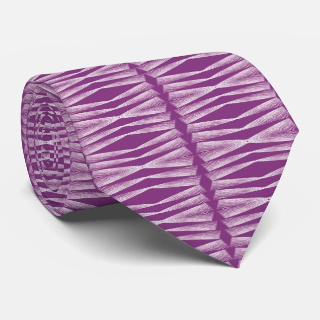 Gravata Majestade Tecida: Ametist Echoes Silk Tie (Rolled)