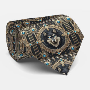 Gravata Majestoso Lobo Moda Masculina para Homen