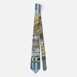 Gravata Malcesine no Lago de Garda por Gustav Klimt