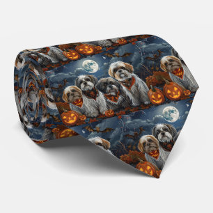 Gravata Malti Tzu Halloween Spooky