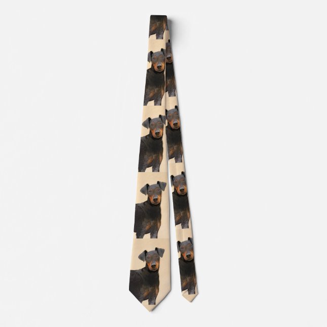 Gravata Manchester Terrier Pintura Original (Frente)