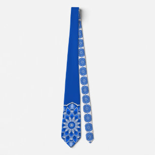 Gravata Mandala em azul