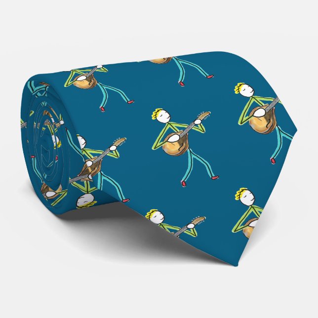 Gravata Mandolin Playing Stickman (Rolled)