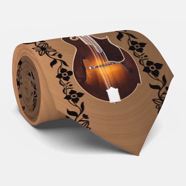 GRAVATA MANDOLIN—VINE NECK TIE (Rolled)