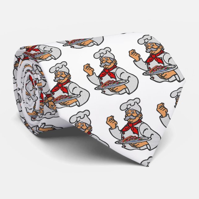 GRAVATA MANGIA "ITALIANO" CHEF E COOK TIE (Rolled)