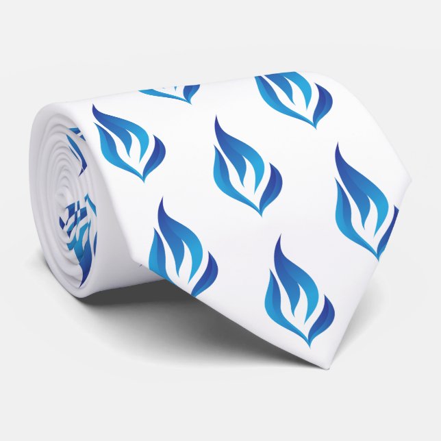 Gravata Mantenha a Chama Azul Acesa (Rolled)