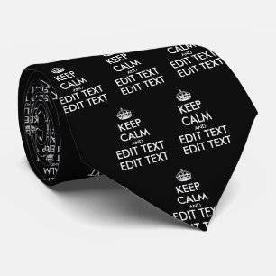 Gravata MANTENHA O CALM Personalizado e o TEXTO