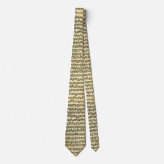 Gravata Manuscrito amarrado da música de Chaconne Bach