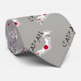 Gravata Mapa e bandeira de Japão