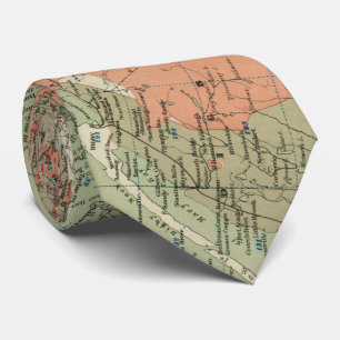 Gravata Mapa Geological do vintage de Nova Escócia (1906)