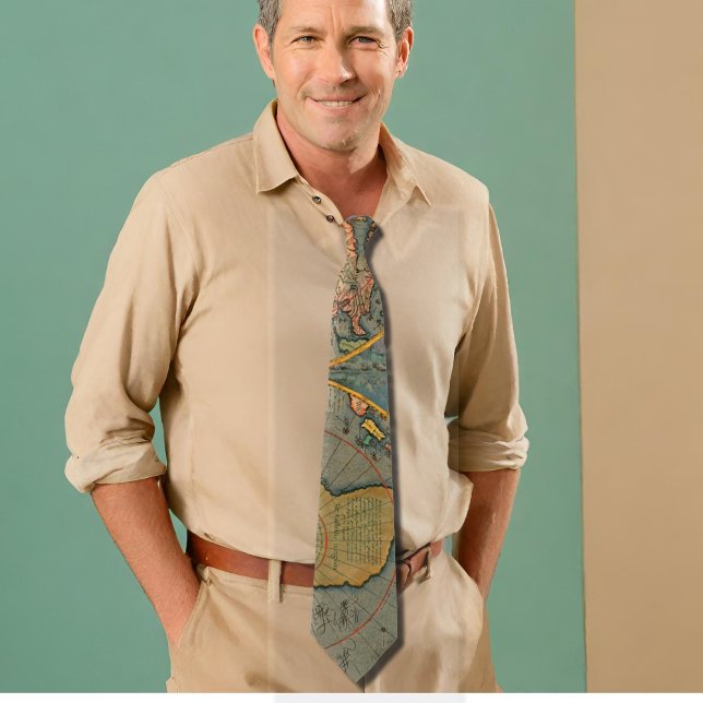 Gravata mapa mundial do século XVI (Criador carregado)