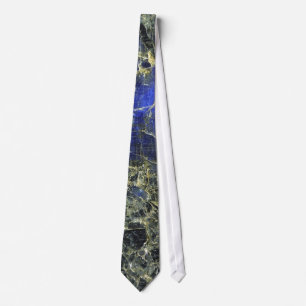 Gravata Marble Azul