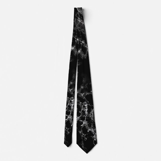 Gravata Marble Black Neck Tie (Verso)
