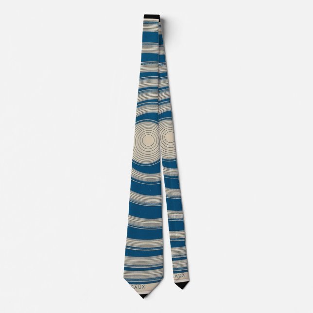Gravata Marcel Duchamp Rotorelief BLUE Tie (Frente)