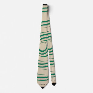 Gravata Marcel Duchamp Rotorelief GREEN Tie
