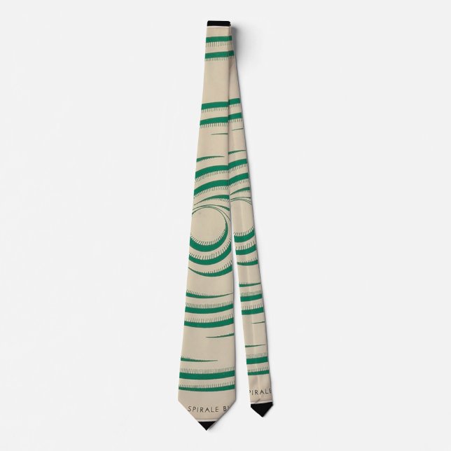 Gravata Marcel Duchamp Rotorelief GREEN Tie (Frente)