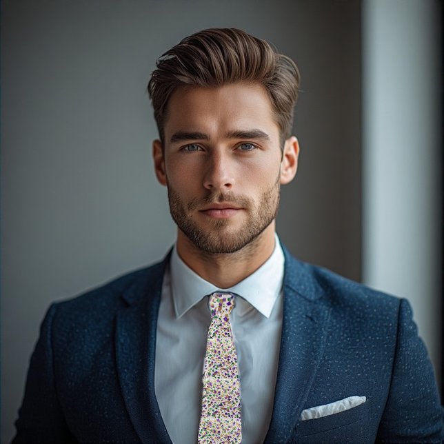 Gravata Mardi Gras Color Purple Green Gold Confetti Accent (Mardi Gras Color Purple Green Gold Confetti Accent Neck Tie)