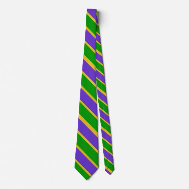 Gravata Mardi Gras Striped Tie (Frente)