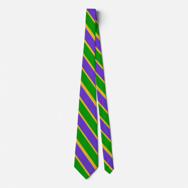 Gravata Mardi Gras Stripes Neck Tie (Frente)