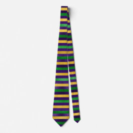 Gravata Mardi Gras Tie, Mardi Gras Stripes