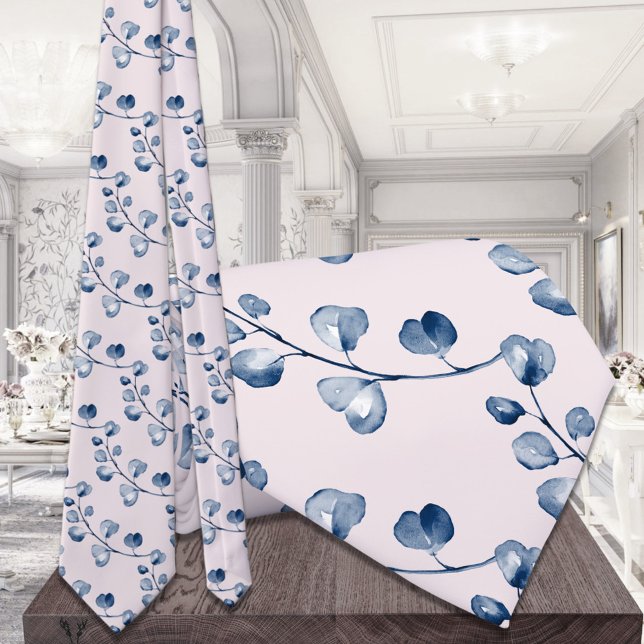 Gravata Marinho Azul Eucalyptus Casado Pincel Pincel (Criador carregado)