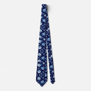 Gravata Marinho Azul Porcelain Padrinhos de casamento De C