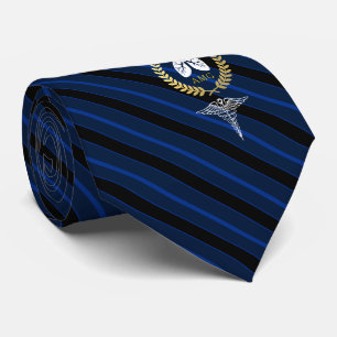 Gravata Marinho do costume do terapeuta respiratório do