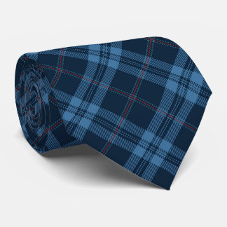 Gravata Marinho Escocês Blue Tartan Pattern Necktie