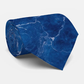 Gravata Mármore Azul Marinho para Negócios de Groomsmen de
