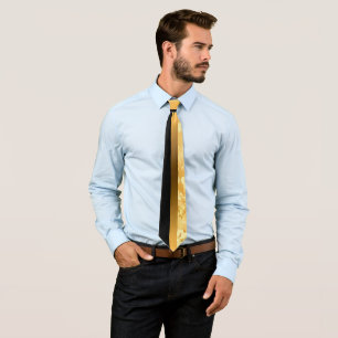 Gravata Mármore Dourado Preto Moderno e Elegante do Luxo