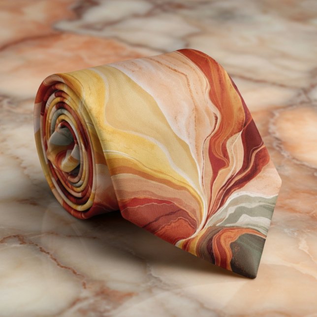 Gravata Mármore Elegante de Cor Clara (Criador carregado)