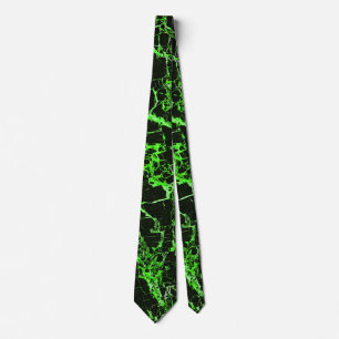 Gravata Mármore preto e verde,