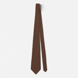 Gravata Marrom Chocolate Cor Sólida Simples
