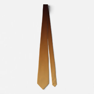 Gravata Marrom Dourado Chocolate Cores Quentes