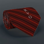 Gravata Marrom veterinário do símbolo das iniciais feitas<br><div class="desc">Um marrom feito sob encomenda das iniciais listrou o laço costurado a alguém que trabalha na profissão veterinária.</div>