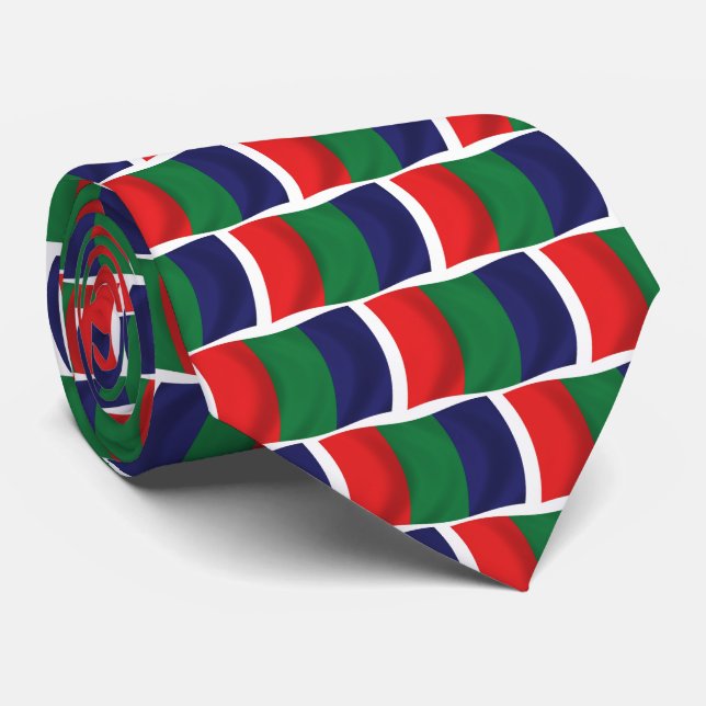 Gravata Mars Flag Tie (Rolled)