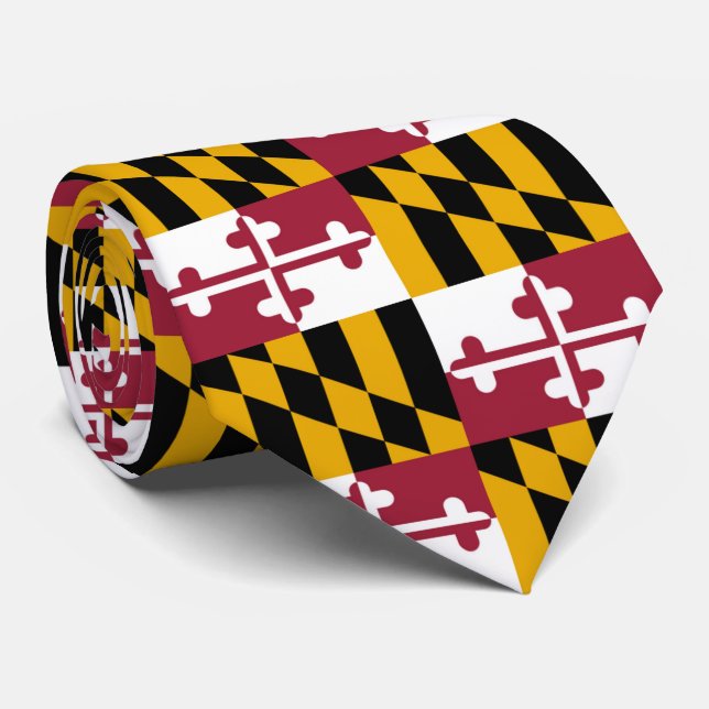 Gravata Maryland Flag (Rolled)