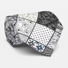 Gravata Máscara sem costura monocromática com cinza preta