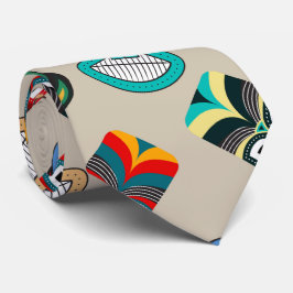 Gravata Máscaras Tribais Étnicas