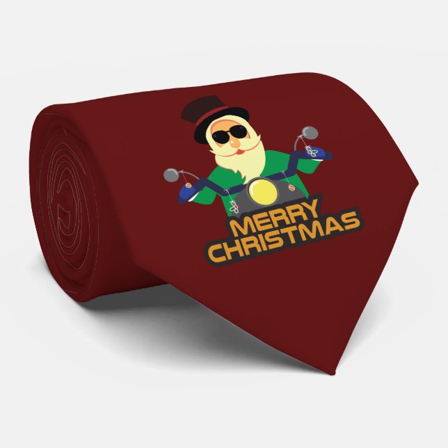 Gravata masculina Biker Santa (Rolled)