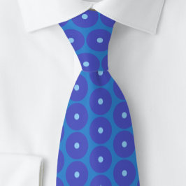 Gravata masculina com anéis azul aqua