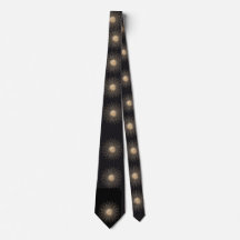 Gravata masculina elegante em preto e dourado com